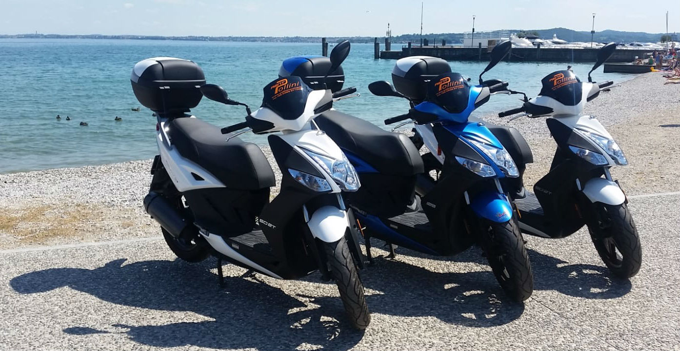 Scooter mieten am Gardasee bei Pollini Rent in Moniga ohne Motorradführerschein